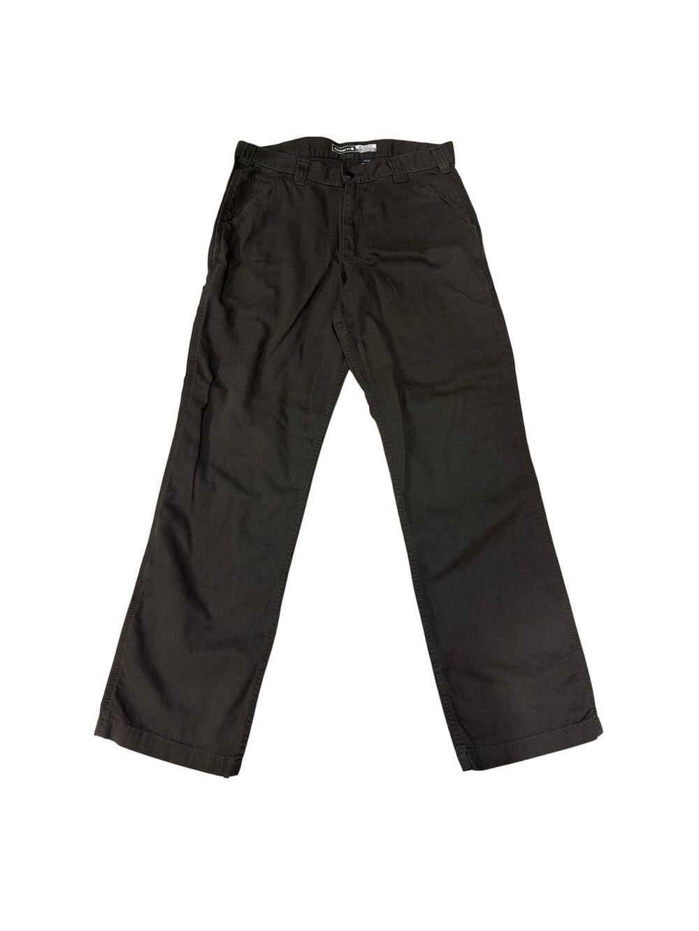 Carhartt Dark Green 32W 32L Carpenter Relaxed Fit Work Pants workwear Straight